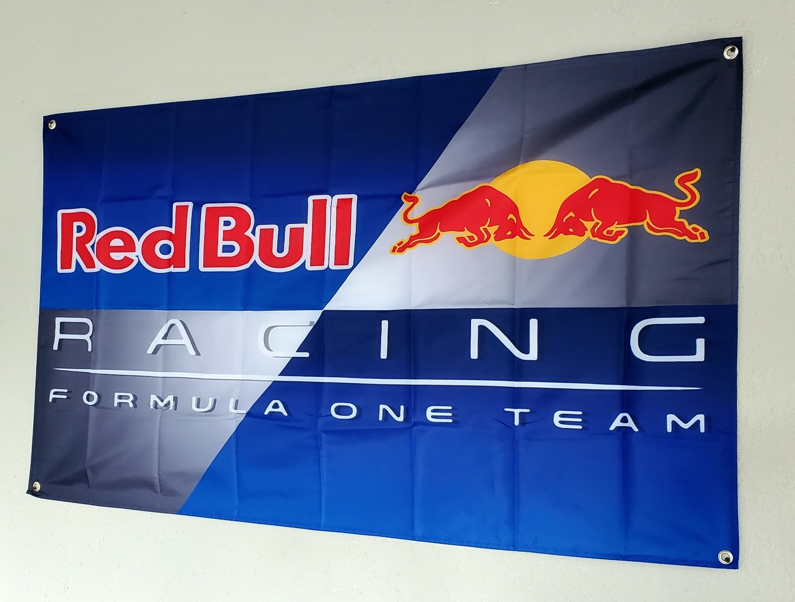 3X5Feet Red Bull Racing Flag Banner. 100D Polyester 4 Grommets. Brand New