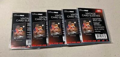 Card Sleeves Hard Ultra PRO Vintage Card Sleeves  For 1952-1956 Topps &  Bowman Cards, Acid-Free Baseball Card Sleeves
