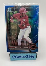 2022 Bowman Draft Chrome Ricardo Cabrera #BDC-139 True Blue Refractor /150 Reds