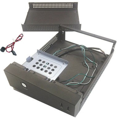 Mini Itx Silent Htpc Fanless Diy Empty Desktop Black Pc Case 2x Front Usb 2 0 Ebay