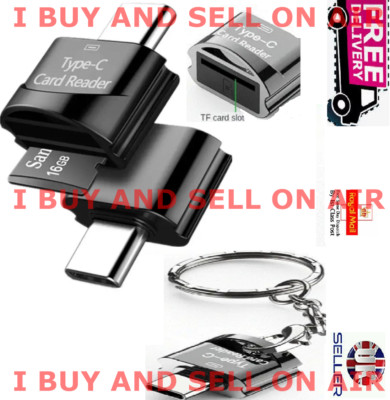 USB Typ-C OTG auf Micro SD TF Adapter Speicherkartenleser mit Schlüsselring