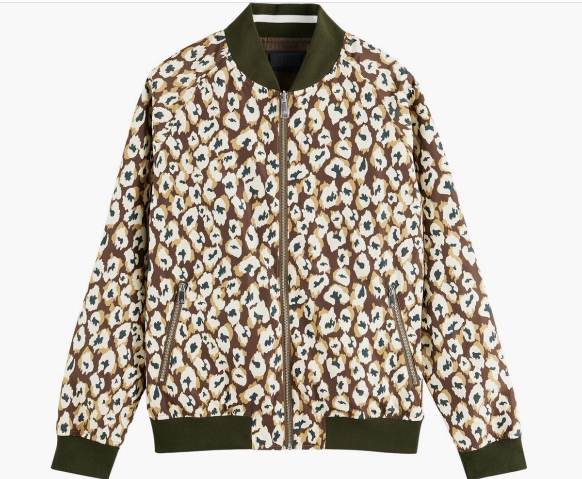 Scotch & Soda Men's Reversible Bomber Jacket, Taupe Color 2XL | eBay