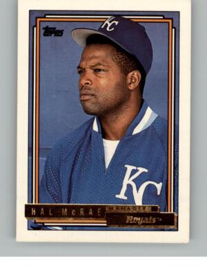1992 Topps Hal McRae 519  MGR  Kansas City Royals Gold