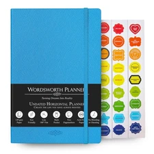 Wordsworth Undated Weekly and Monthly Planner - Dotted Blank Hardcover - A5 P...