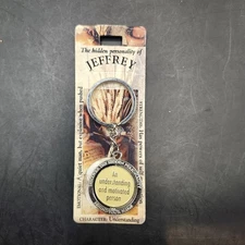 JEFFREY Name Keychain Motivational Personality Gift Understanding Person New