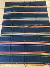Vintage 1940s Mexican Saltillo Serape Blanket
