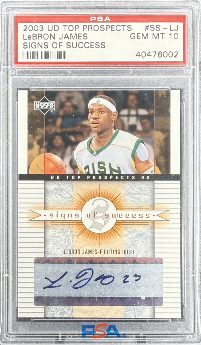 DMD LINEUP セルフカード　jamessu Upper Deck UD Top Prospects LeBron James 2003-04 #SS-LJ for sale
