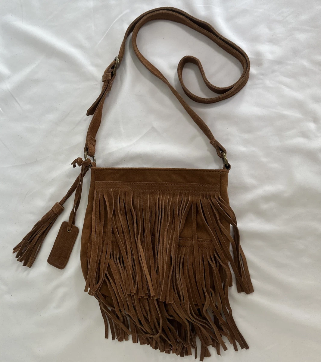 vintage leather fringe purse products for sale | eBay