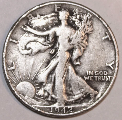 1942-P Walking Liberty Half Dollar - Very Fine - #0334EC