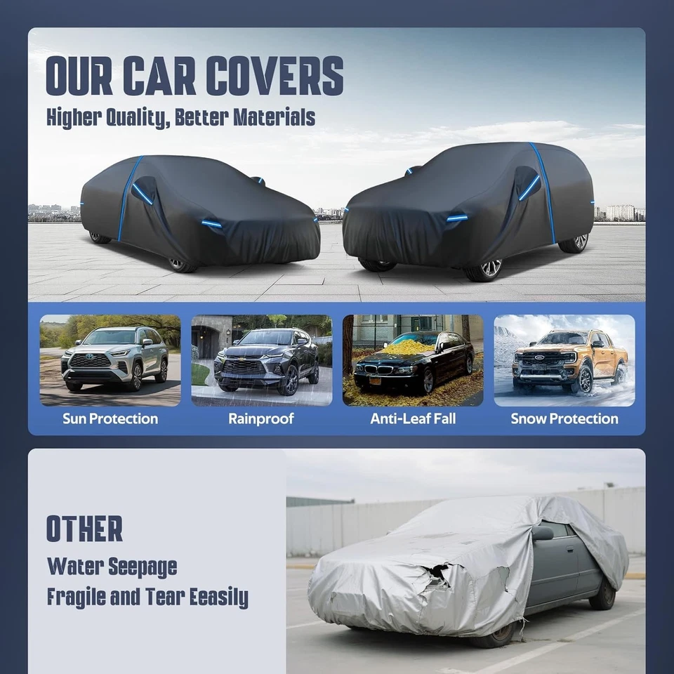 Fit For Nissan Sentra 2000-2025 Waterproof Car Cover with All Weather Protection Foto 4 de 4