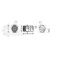 AVA Quality Cooling Kompressor Klimaanlage FüR Opel Zafira B Astra H Caravan