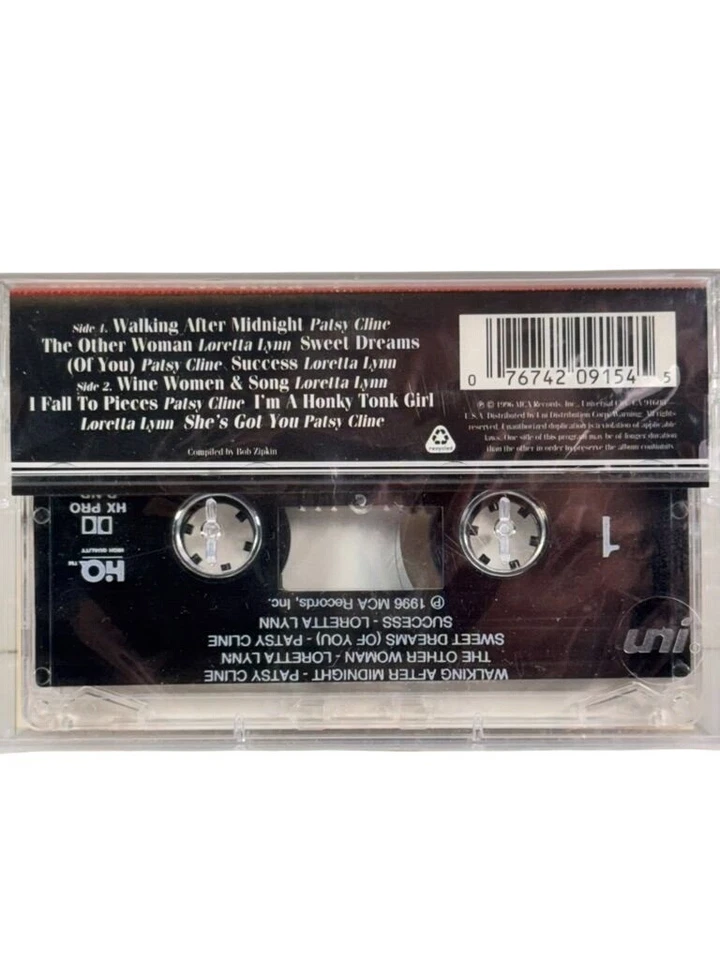 Loretta Lynn & Patsy Cline Cassette Tape On Tour 1996 MCA Records NEW Sealed - Image 2 of 2