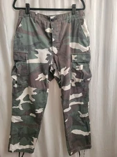 VTG Propper Military Cargo Pants Mens Med Combat Camo Woodland M81 BDU Trouser