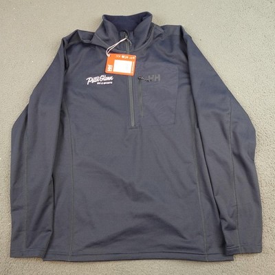 Helly Hansen Versalite 1/2 Zip Pullover Mens Large Navy Fleece Ski Hiking 49550