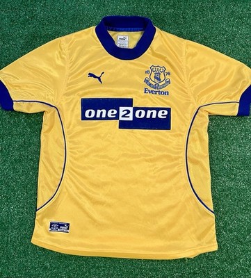 ウェア PUMA Everton Away SS Jersey M EVERTON 2000/2001 AWAY FOOTBALL SHIRT PUMA VINTAGE JERSEY SIZE