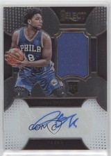 2015-16 Panini Select Rookie Materials 45/125 Jahlil Okafor #RA-JOF Auto 0s5s