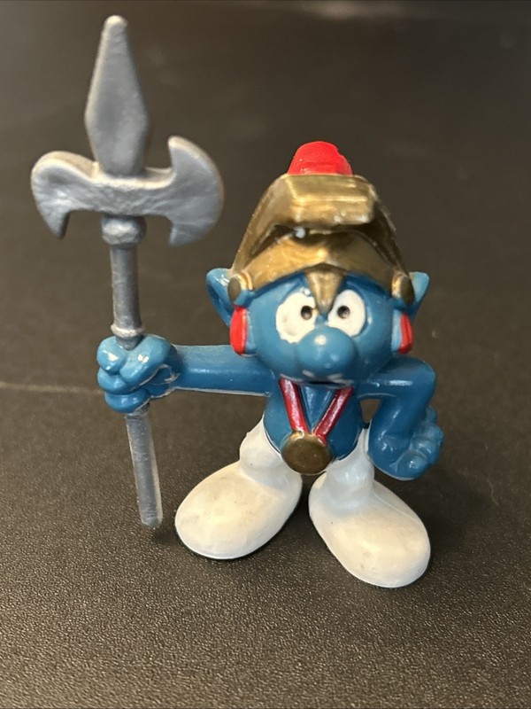 "Knight" Smurf PVC Figure (20109) from 1979