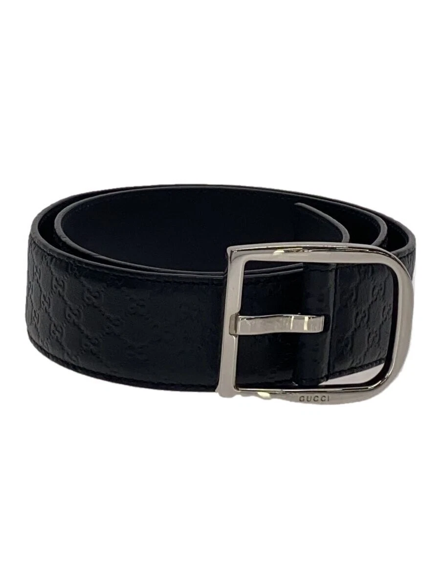 Ceinture Gucci/cuir/noir/motif intégral/homme/449716