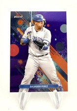2025 Topps Finest - Common Salvador Perez #77 Purple Refractor /250