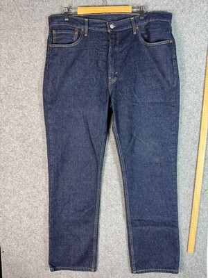 Levi's 516 Jeans Mens W40 L32 Blue Denim Slim Straight High Rise Zip Fly Cotton