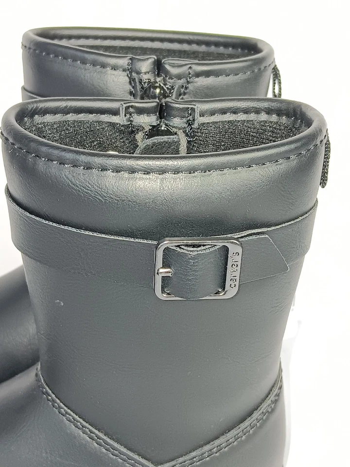 Nuevas botas de montar Carter's negras de cuero sintético talla 7 para niñas pequeñas Foto 4 de 4