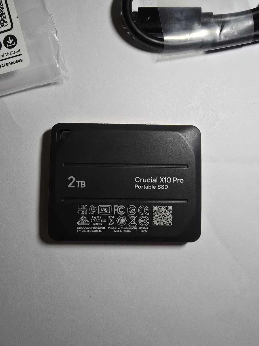 Crucial X10 Pro 2 TB USB-A SSD exterior portátil (CT2000X10PROSSD9)