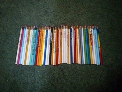 Vintage Advertisement Pencils Lot Of 48 Perfect Unused Condition USA Unique Rare