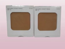 CLINIQUE 6 IVORY EVEN BETTER COMPACT MAKEUP SPF 15 REFILL NWOB 2PCS