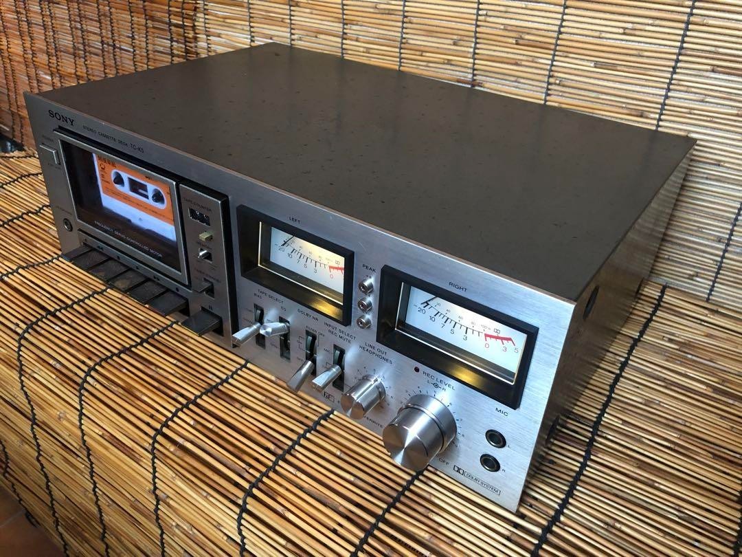 Sony TC-K5 Cassette Deck Green Motor Dolby B Noise Reduction
