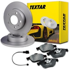 TEXTAR BREMSSCHEIBEN 258mm + BELÄGE HINTEN passend für BMW 3er E30
