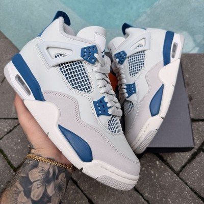 AIR JORDAN 4 RETRO  MILITARY INDUSTRIAL BLUE  FV5029-141 SHIP NOW SIZE 7.5M