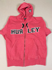 Hurley Co Y2k Spell Out Skate Full Zip Hoodie Size Small A4- 0089