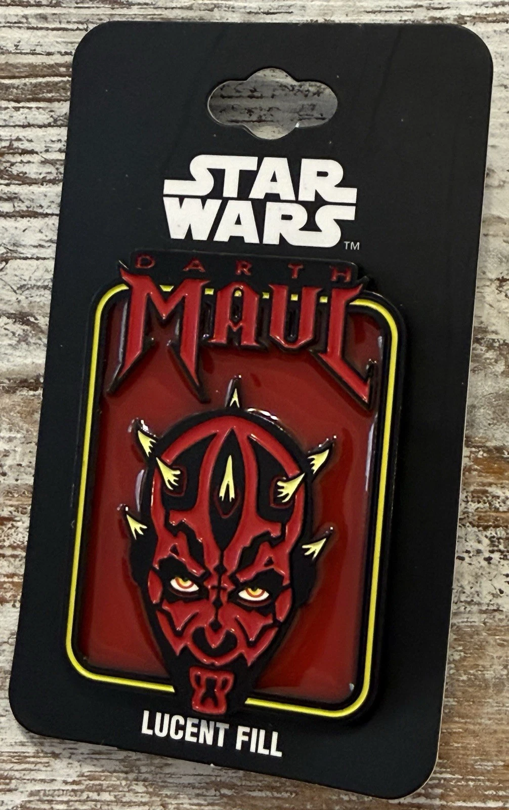 NEW ON CARD! Disney Star Wars Darth Maul Metal Enamel Pin!