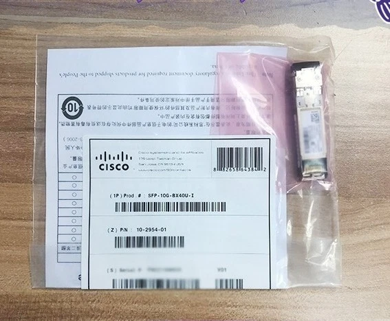 Cisco SFP-10G-BX40U-I10G BASE-BX-U BiDi SFP+ 1330nm-TX/1270nm-RX 40km LC SMF IND - Image 3 of 3