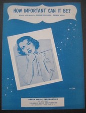 How Important Can It Be? by Bennie Benjamin and George Weiss sheet music 