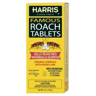 Harris HRT-6 Roach Tablet, Crystalline Solid, 6 oz