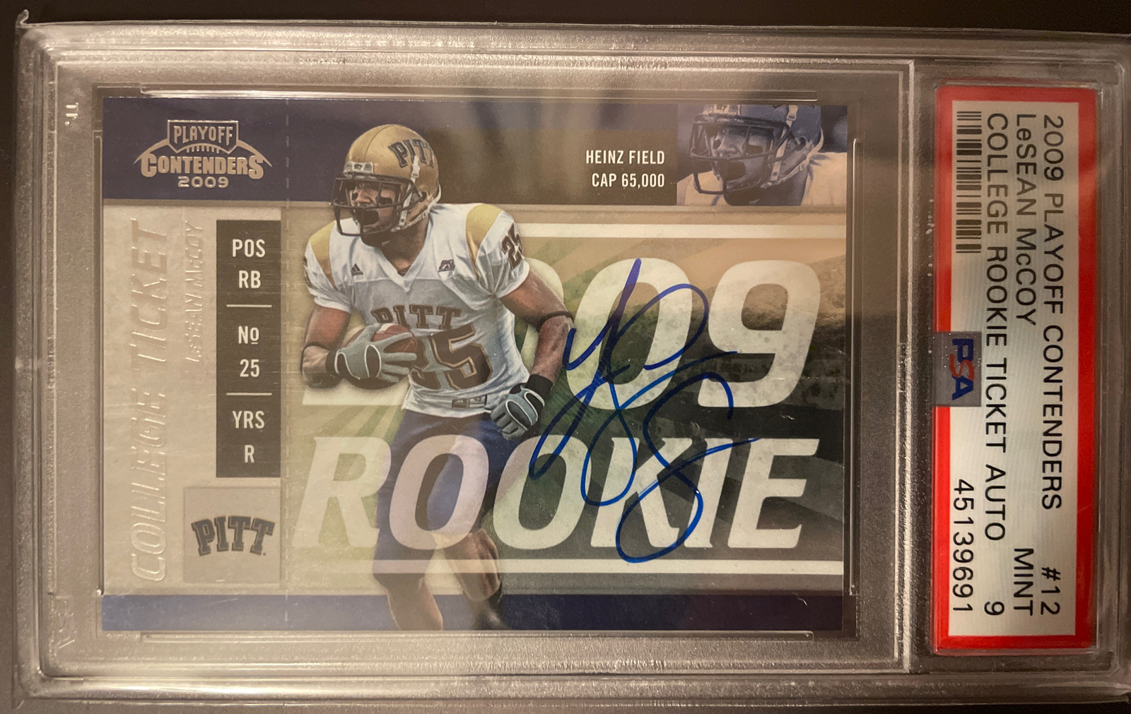 LeSean McCoy Playoff Contenders College Rookie Ticket Autograph #12 Base