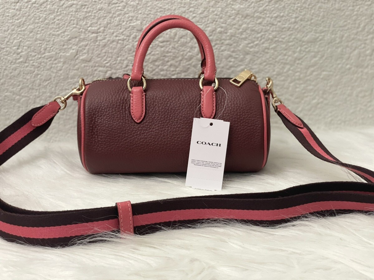 NWT COACH LACEY CROSSBODY LEATHER SHOULDER BAG WINE MULTI CB876 | eBay