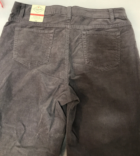 St Johns Bay Größe 12 heimlich schlanke Cordhose gerades Bein grau - neu mit Etikett - Bild 11 von 16