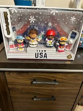 NEW Fisher-Price Little People Team USA 2022 Winter Olympics Collector Set