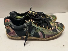 Osklen Women’s Floral Shows Sneakers Navy Blue Rare Womens Sz 5 Us 36 EU