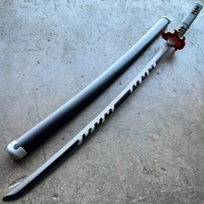 Demon Slayer - Tanjiro Kamado's Black Nichirin Katana 2.0 Tanjiro Sword Metal