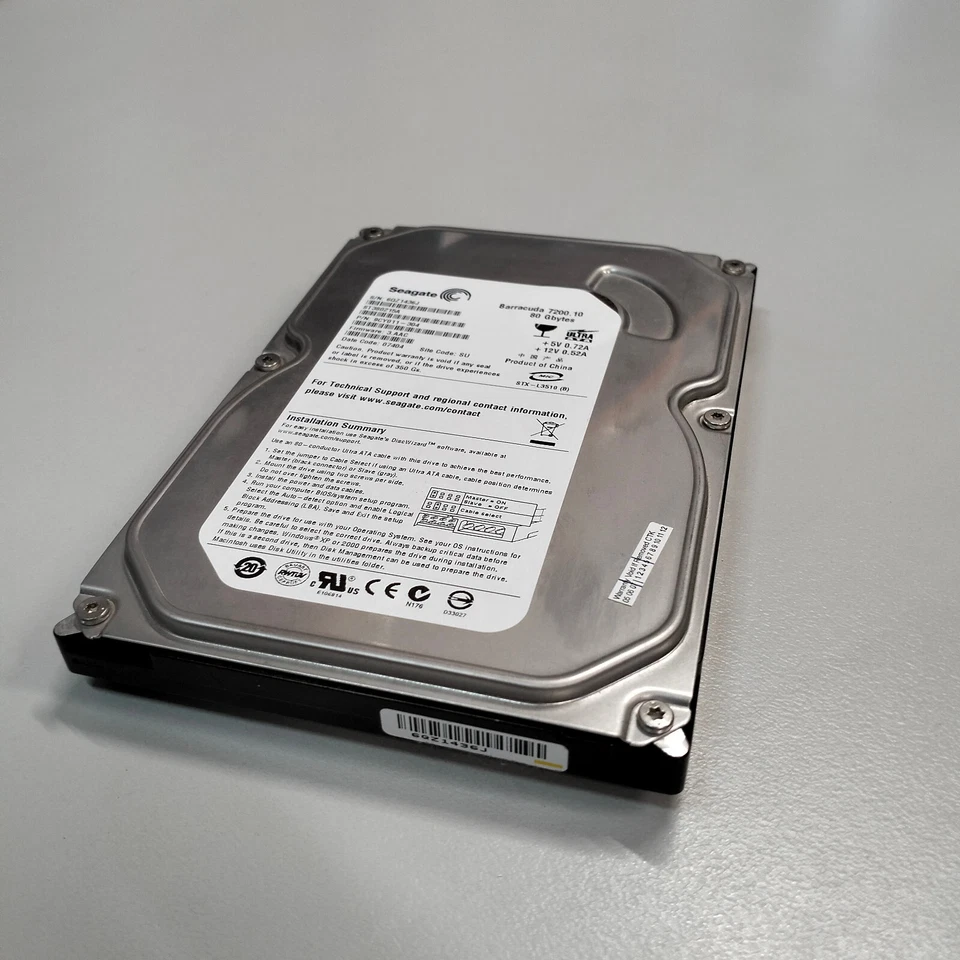 Seagate Barracuda 80GB 3.5" IDE HDD ATA/100 7200 RPM FW 3.AAC ST380215A - Image 3 of 4
