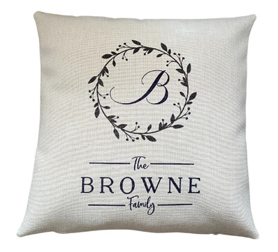 monogrammed neck pillow