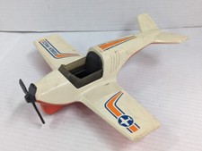 Fisher Price 1974 Adventure People Plane #306 Airplane White Made In USA
