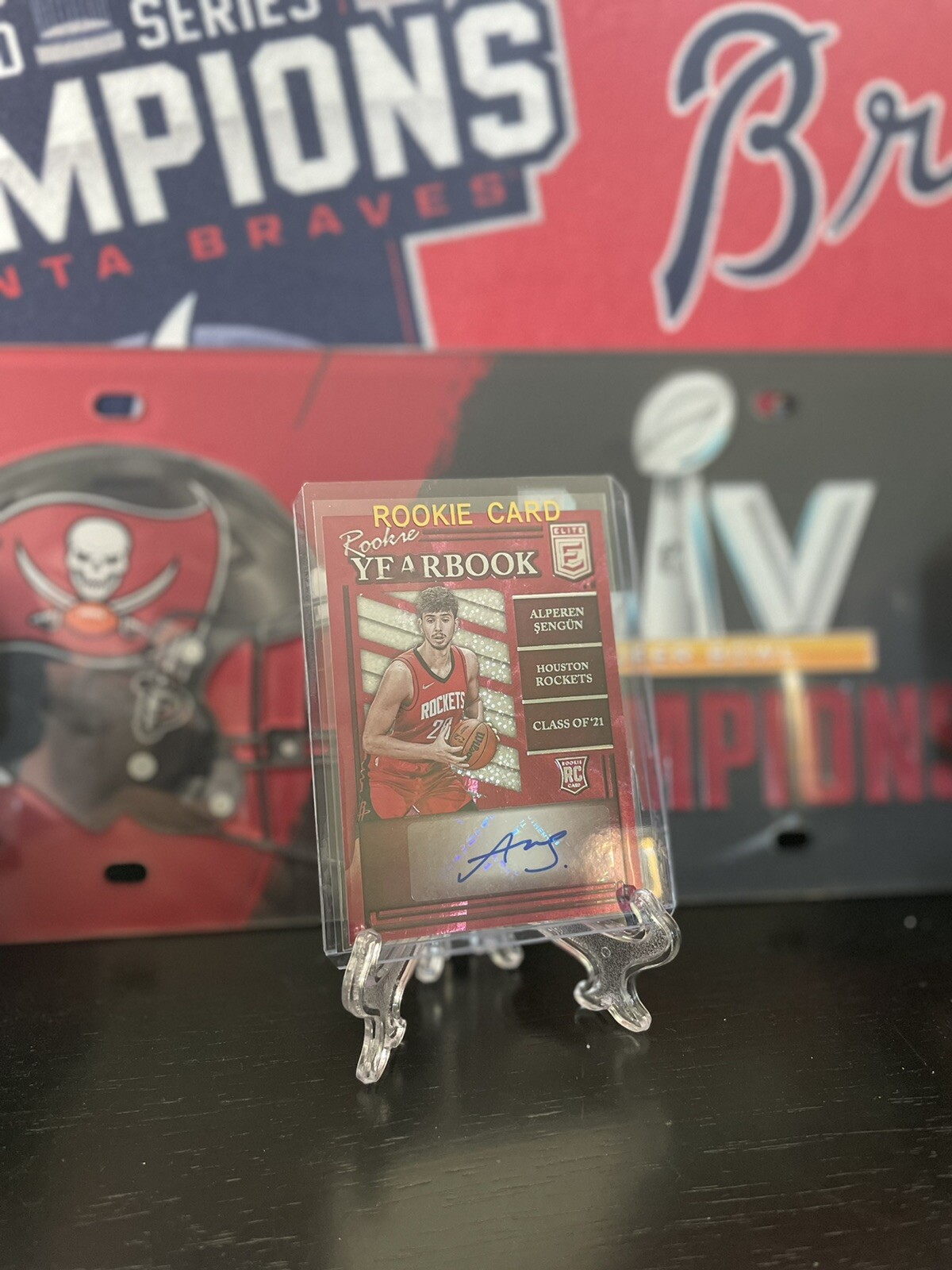 2021-22 Donruss Elite Yearbook Alperen Sengun #RY-ASE Rookie Auto RC Rockets