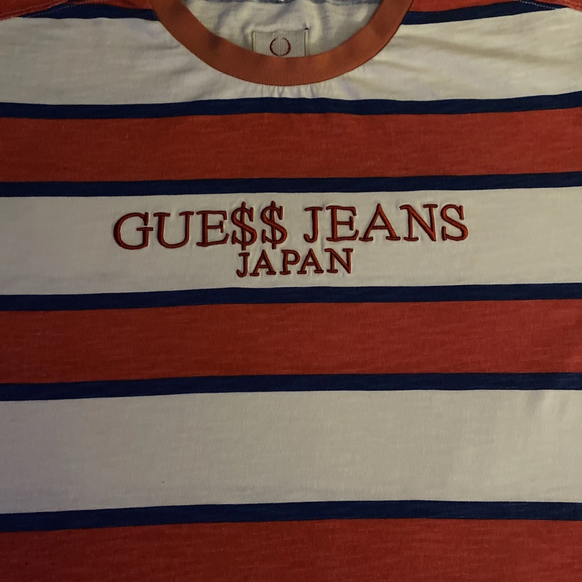 Guess Jeans x Rocky Japan Striped Tshirt collaboration tee~XL~Guess Rare eBay