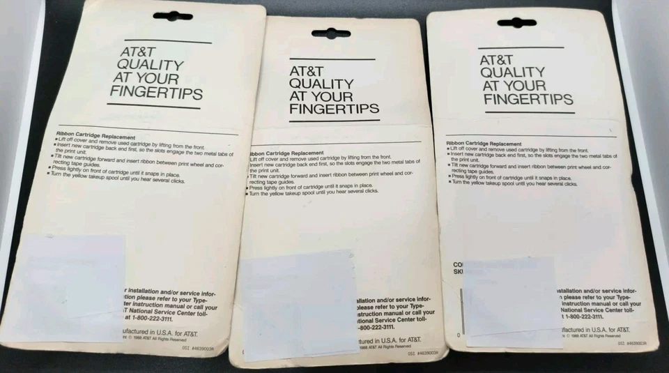 (3) AT&T Correctable Carbon Typing Ribbon for Series A Typewriter Model 5300 - Image 4 of 4