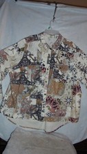 Cato, Cream,blk, Taupe,designs, Jacket, Shirt. Sz 22/24w. N W O T Display
