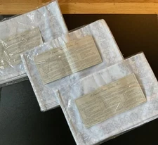 Set of 12 Le Jacquard Français Ice Bleu Trellis Placemats - NEW - MADE IN FRANCE